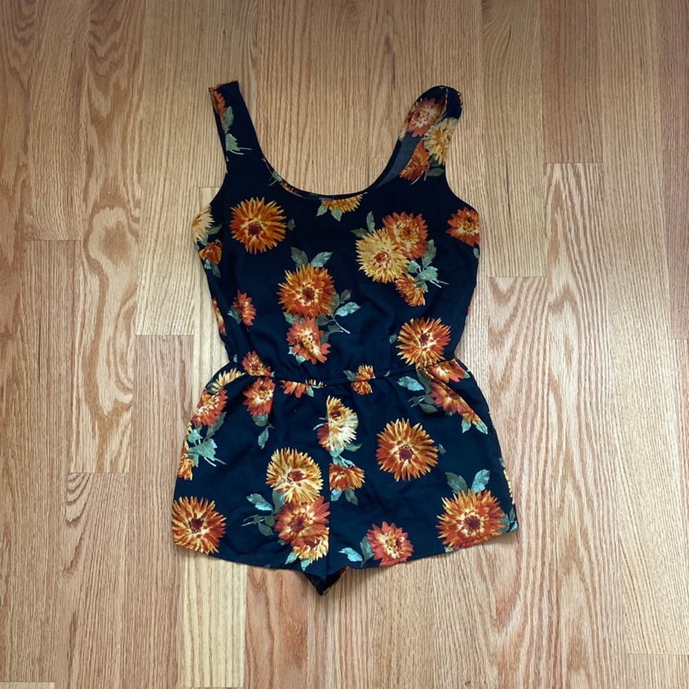Forever 21 Sunflower Romper